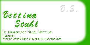 bettina stuhl business card